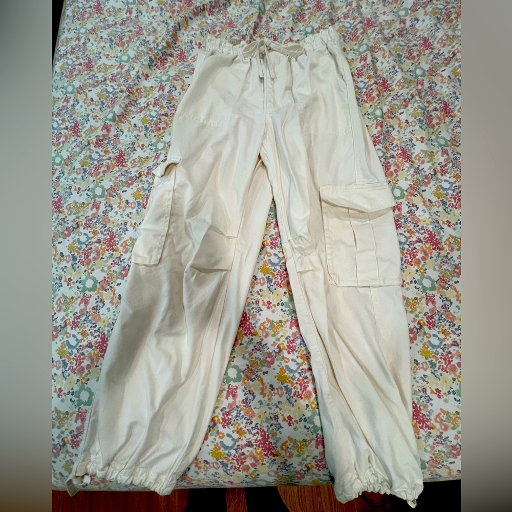 Brand new white cargo pants